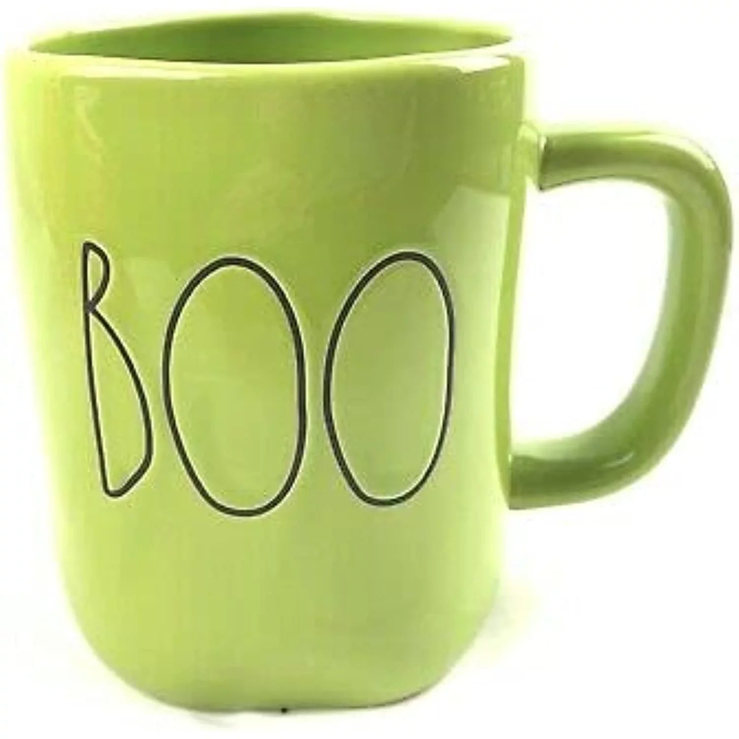Rae Dunn BOO Green Halloween Ceramic Mug