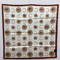 Pre-Owned CELINE Scarf Carriage Saluki Silk White Ladies (Good)