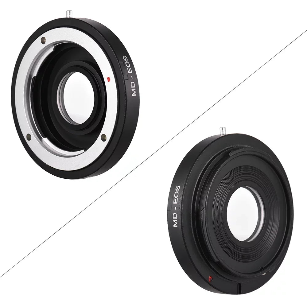 MD- Lens Mount Adapter Ring with Corrective Lens for Minolta MD Lens to Fit for  EF Camera Focus Infinity