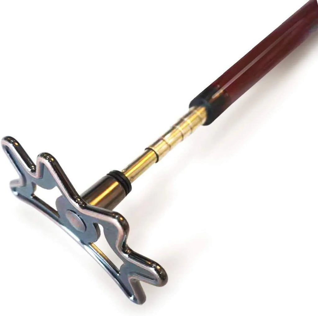 ISPIRITO Billiard Bridge Retractable Pool Stick with Removable Bridge Head Portable Design Screw on Bridge Head Pool Cue Accessory