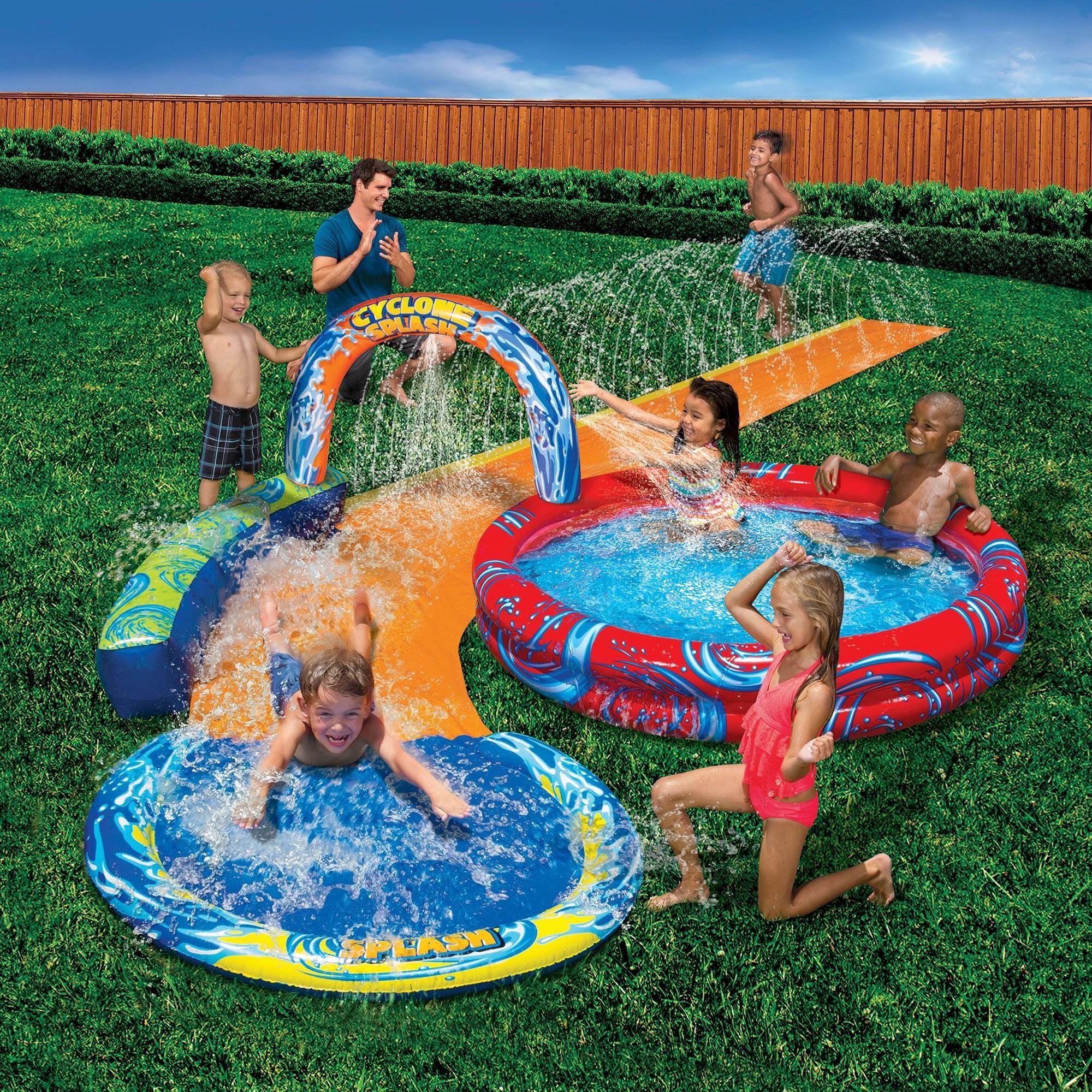 Banzai Battle Bop Pack Gloves & Bumpers and Cyclone Splash Inflatable Pool