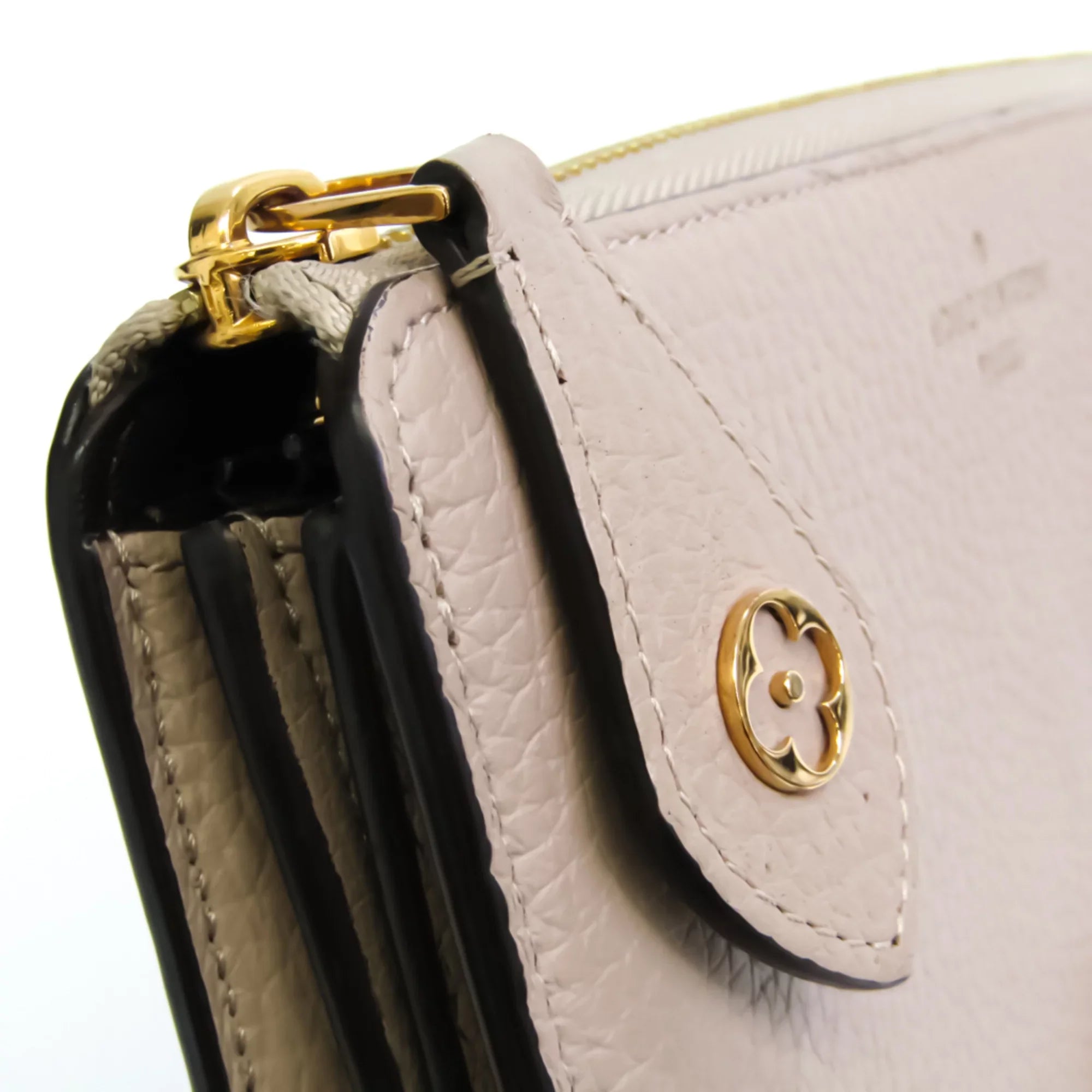 Pre-Owned Louis Vuitton Comete Wallet M63104 Women's Veau Cachemire Leather Long Wallet (bi-fold) Galle (Good)