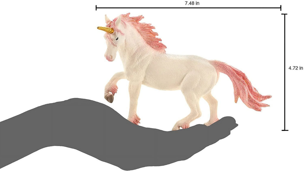 MOJO Unicorn (Pink) Realistic Fantasy Toy Replica Hand Painted Figurine
