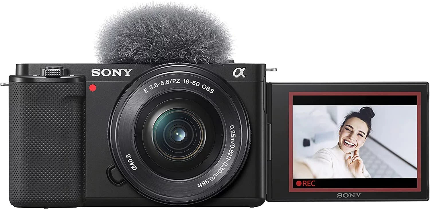 Alpha ZV-E10L 24.2 Megapixel Mirrorless Camera with Lens, 0.63", 1.97", Black