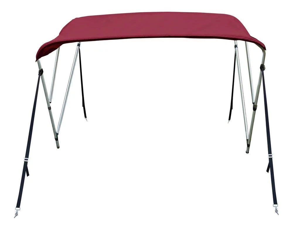 New 4 Seasons Brand vessel Bimini Top protector 3 Bow 54”H x 79”-84” W Burgundy