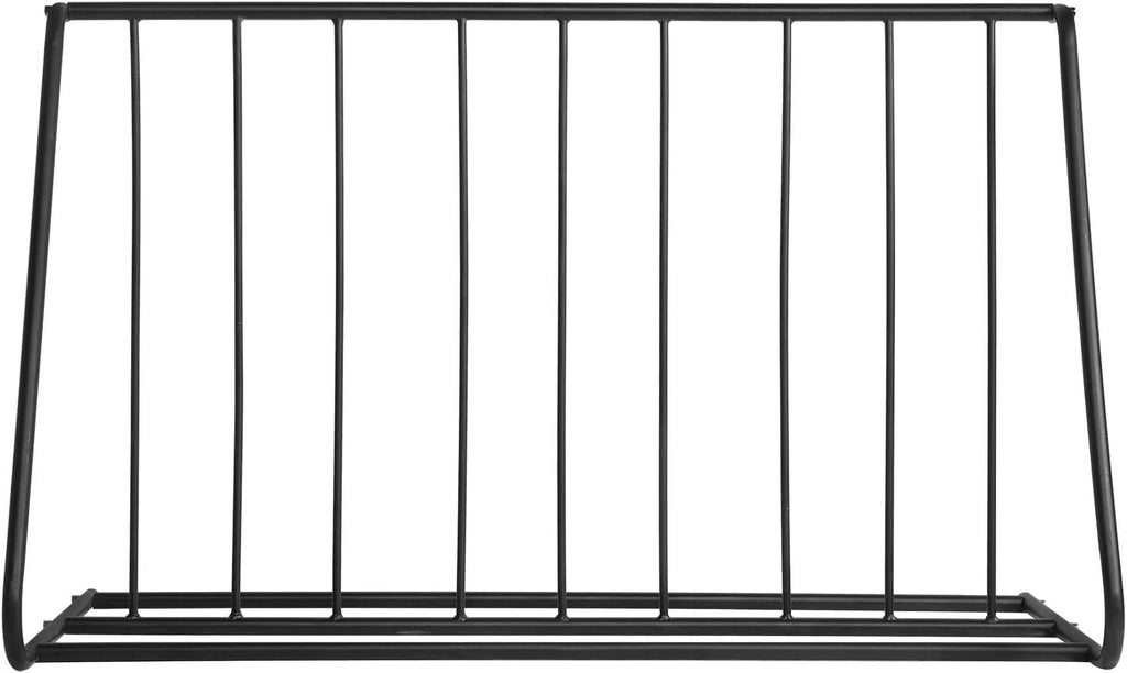 YGDU 6-Bicylce Capacity Steel Pipe Double-Sided Bike Rack Stand/Grid Bicycle Parking Storage Holder, Black