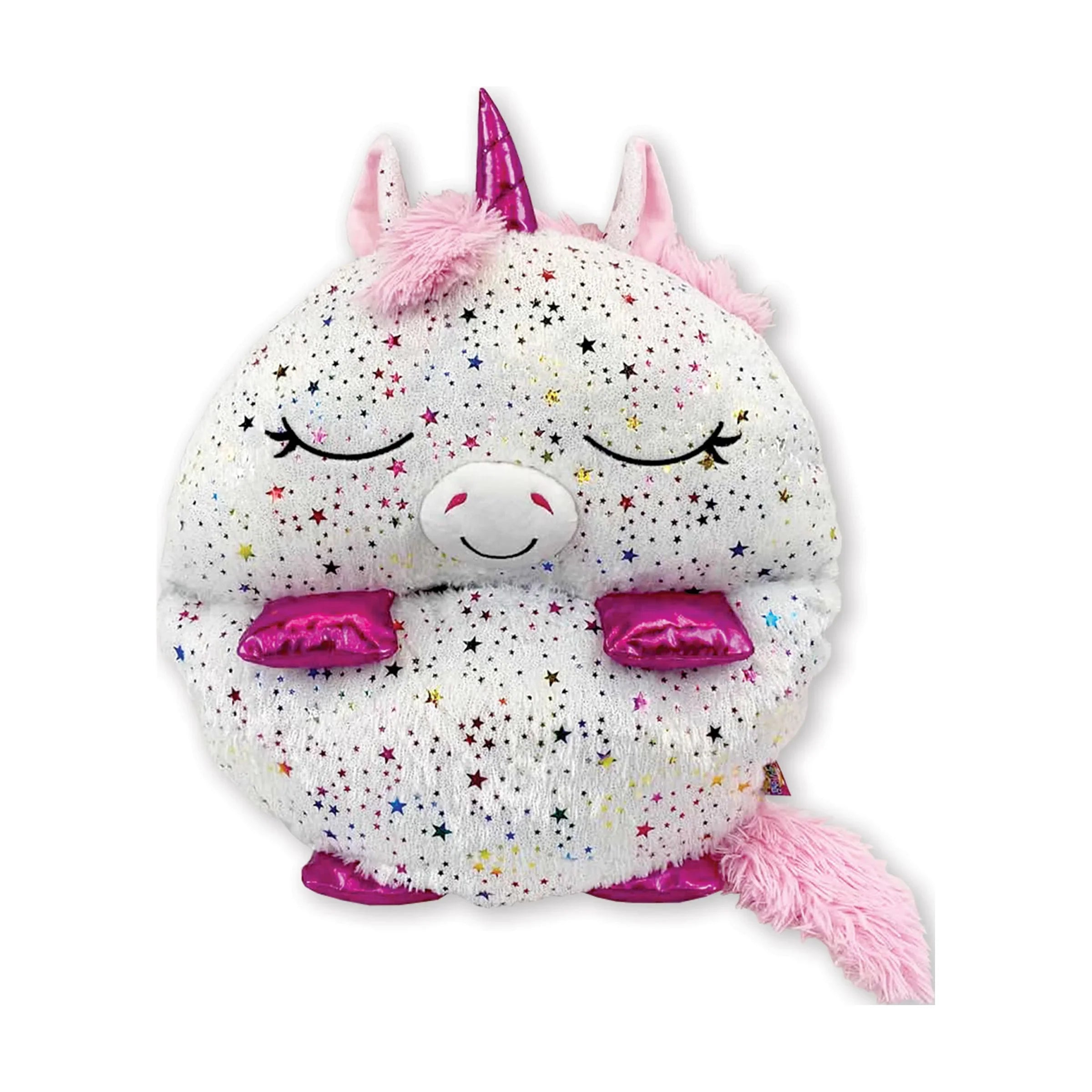 Happy Nappers Pillow Plush Toy and Sleeping Sack in One, Unicorn