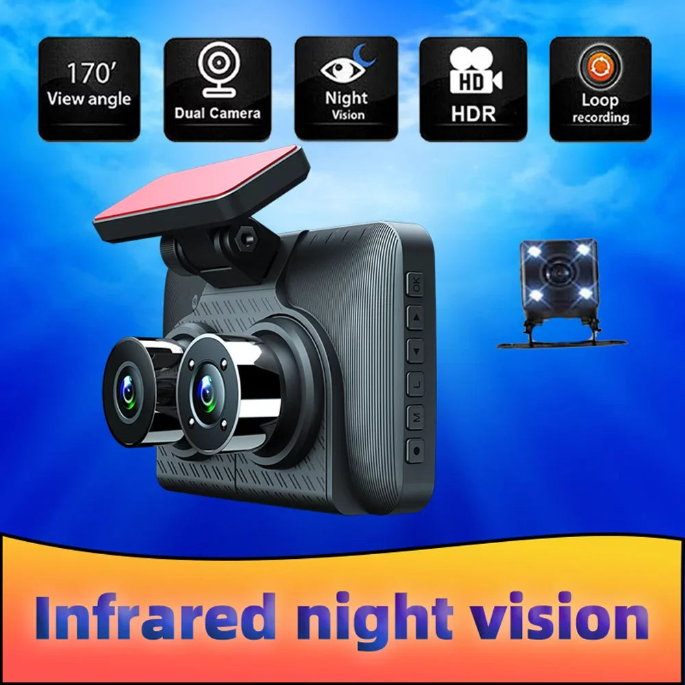 Dazzduo Dash Cam,Camera Auto Safety Mirror Car Video Cam Wide Car Camera 4in Clear Car Clear Car Rearview Car Video Wide Rearview Mirror Car Video Wide Car Car Camera Auto 3 Cam 4in Car Video