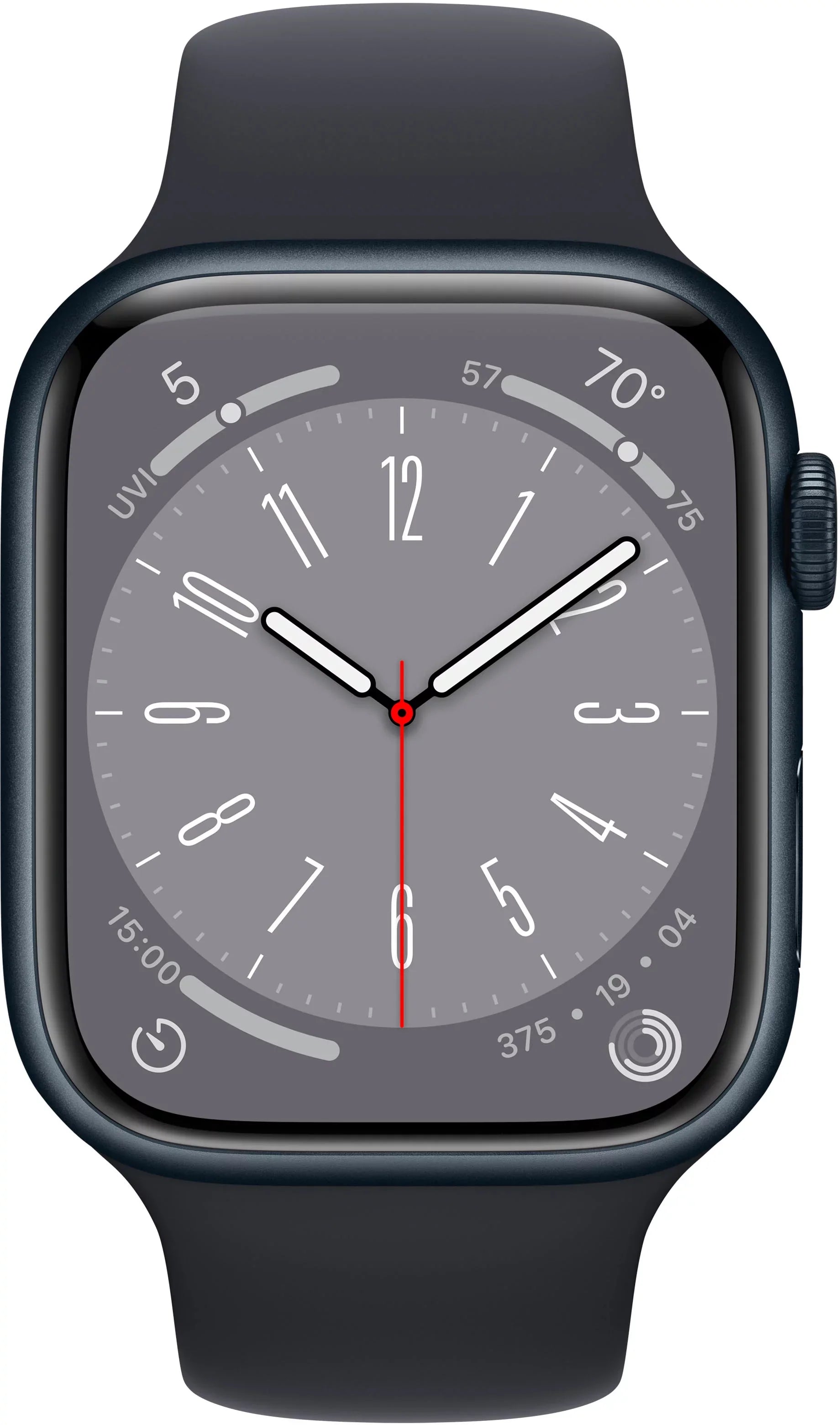 Restored  Watch Gen 8 Series 8 45mm Midnight Aluminum - Midnight Sport Band 3K758LL/A (Refurbished)
