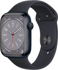 Restored  Watch Gen 8 Series 8 45mm Midnight Aluminum - Midnight Sport Band 3K758LL/A (Refurbished)