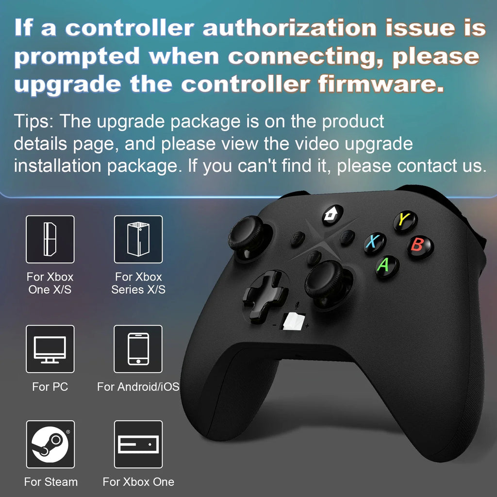Bonacell Xbox Controller Wireless, (Watch Video to Update XBOX)Game Controller for Xbox one, Xbox One S/X, Xbox Series X/S Consoles, with Dual Vibration/Stable Connection/3.5mm Headphone Jack