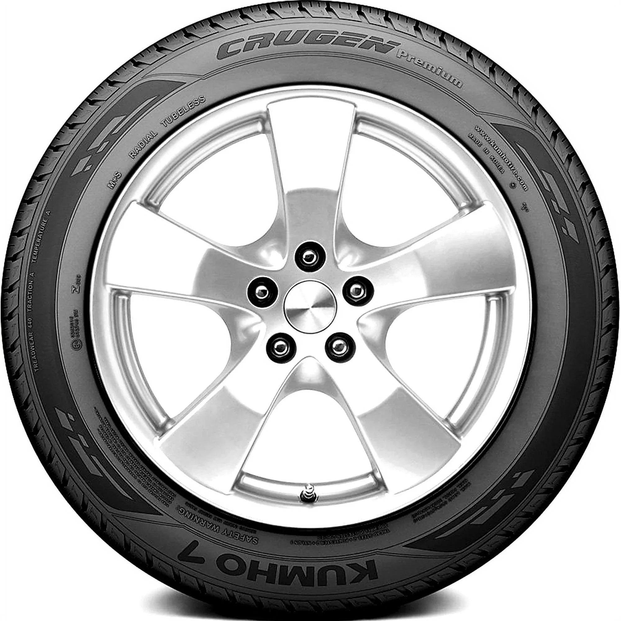 Set of 4 (FOUR) Kumho Crugen Premium 235/65R18 110V XL A/S All Season Tires Fits: 2022-23  Highlander Hybrid Bronze Edition, 2021  Highlander XSE