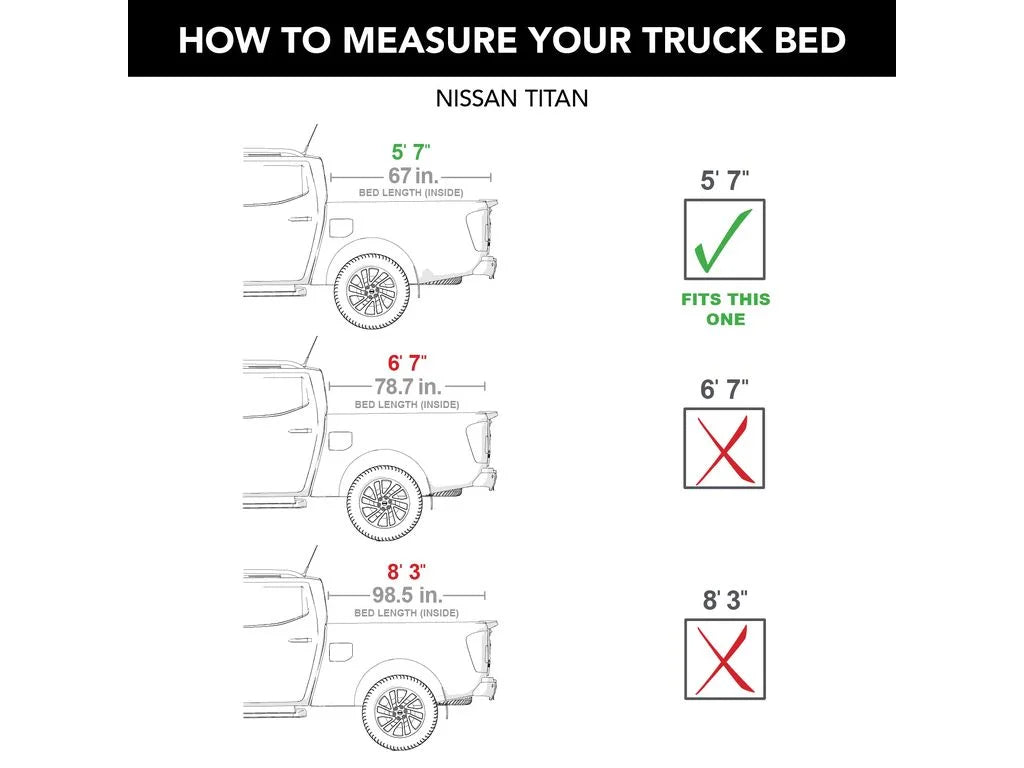 BAK by RealTruck BAKFlip MX4 Hard Folding Truck Bed Tonneau protector | 448525 | matching with 2017 - 2023 Nissan Titan 5' 7" Bed (67")