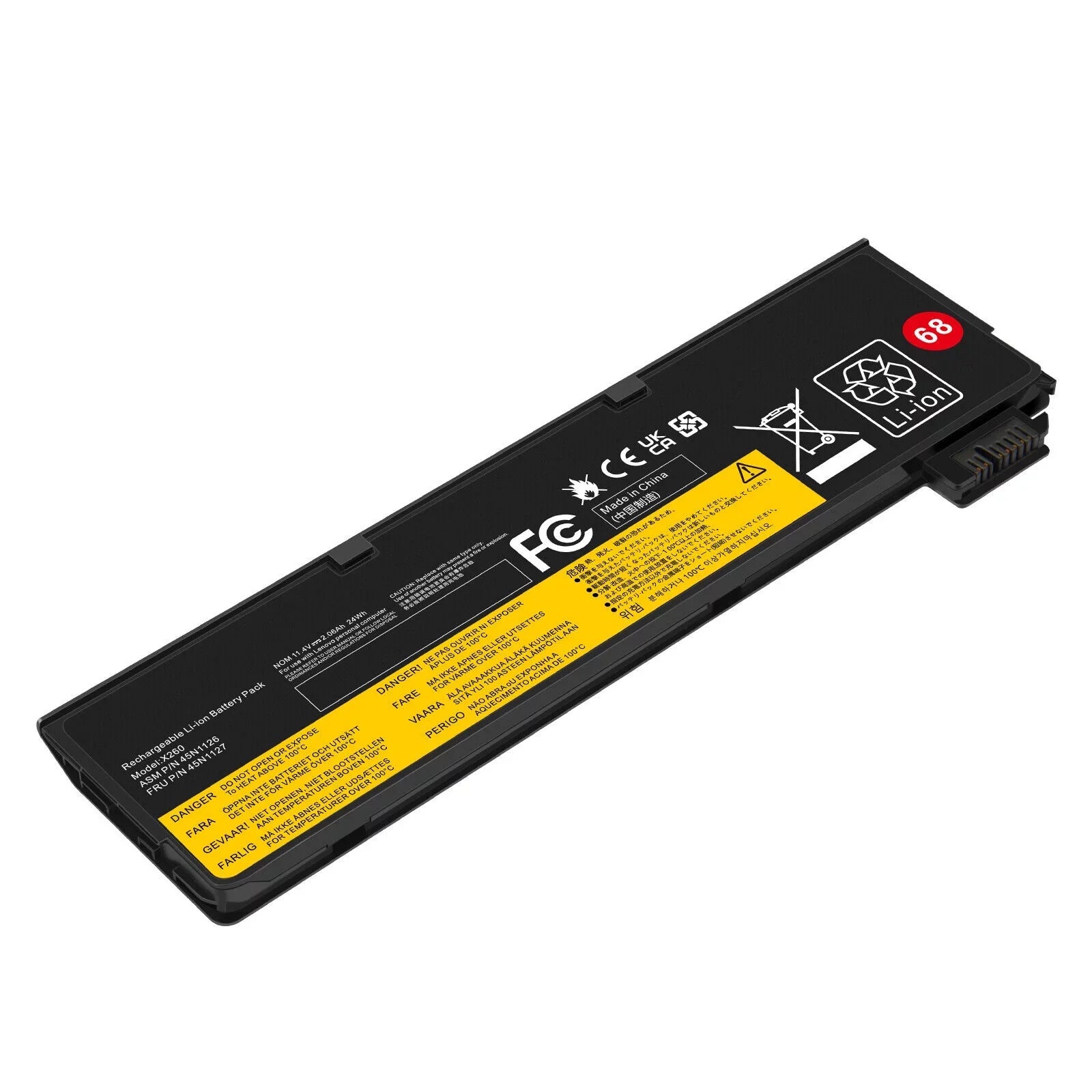 Battery for  ThinkPad X240 X240S X250 X260 X270 T440 T440S T450 T450S 68
