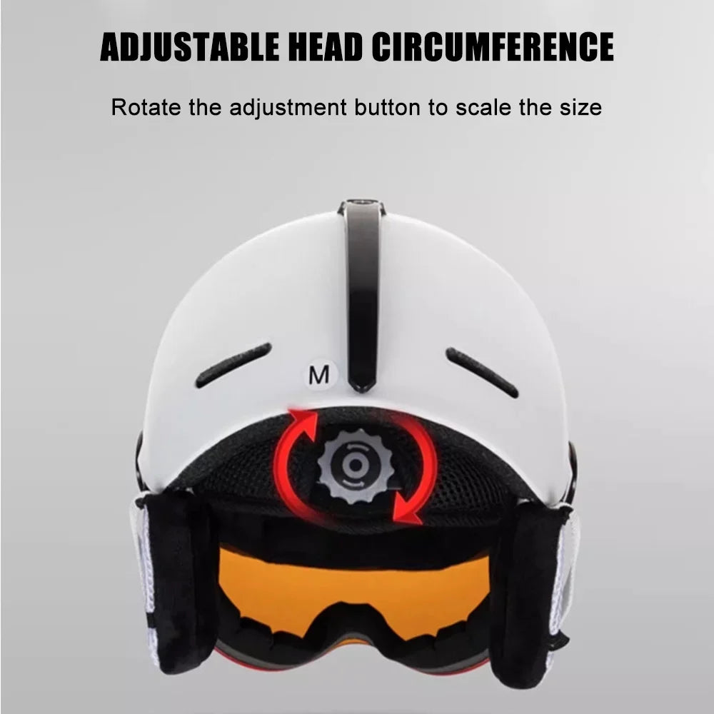 MOON Winter Windproof Cycling Helmets Adjustable Motorcycle Electric Bike Safety Men Women Skiing Snowboard Skateboard Helmets