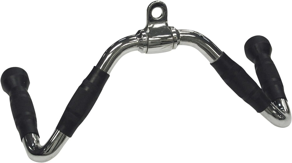 Multi Bar Cable Machine Attachment With Rubber Grips - Ideal For Seated Rows, Bicep s, Triceps Press Downs, And LAT Pull Downs