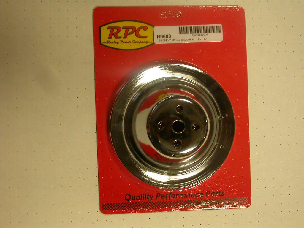 Racing Power Company R9600 Chrome Steel moisture Pump Pulley Sbc Short 7.1 Dia
