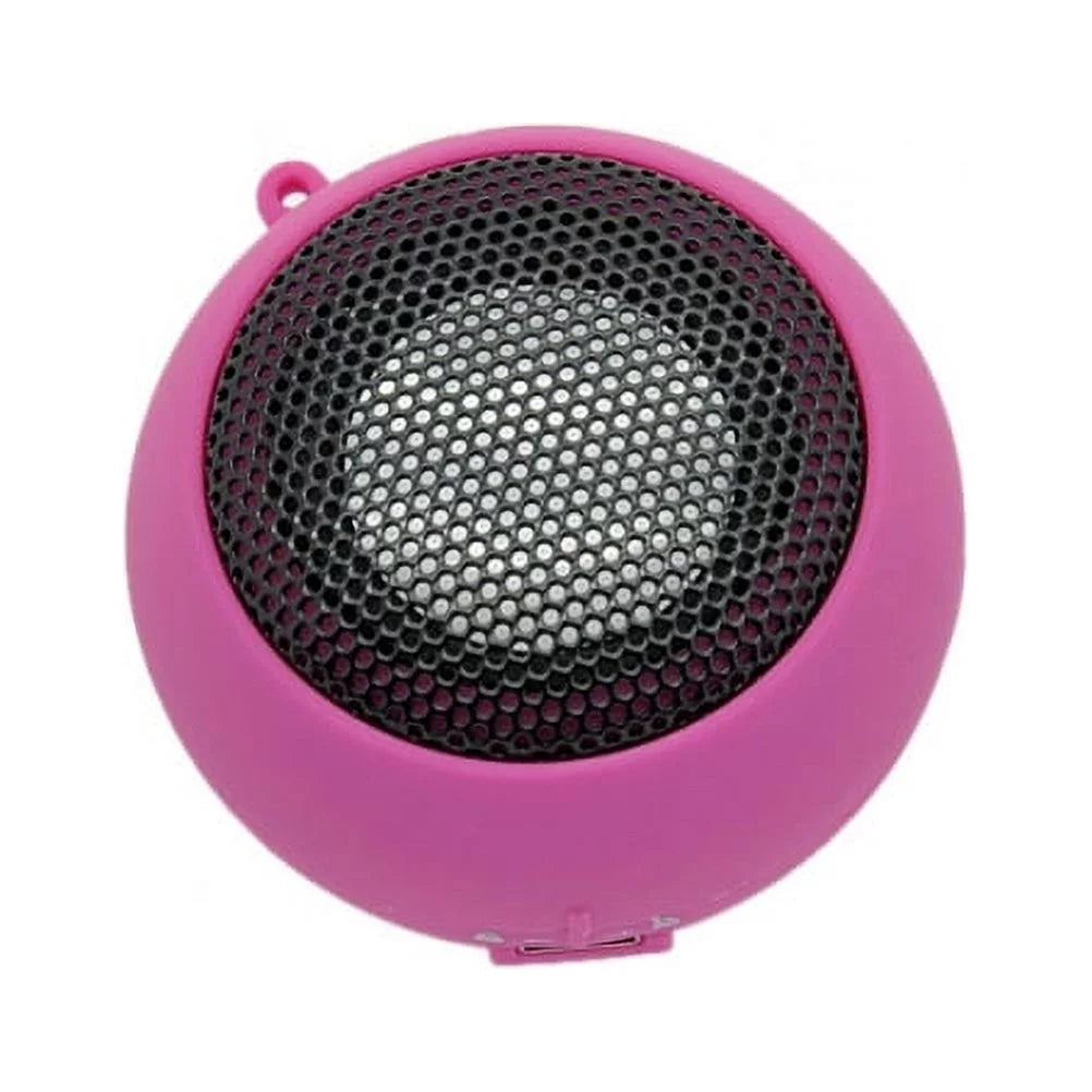 Wired Portable Loud Speaker Pink Multimedia Audio System Rechargeable suitable With Alcatel Onyx -  V50 ThinQ 5G, G8 ThinQ - Motorola Moto G7 Power Play - Nokia 3.1 Plus