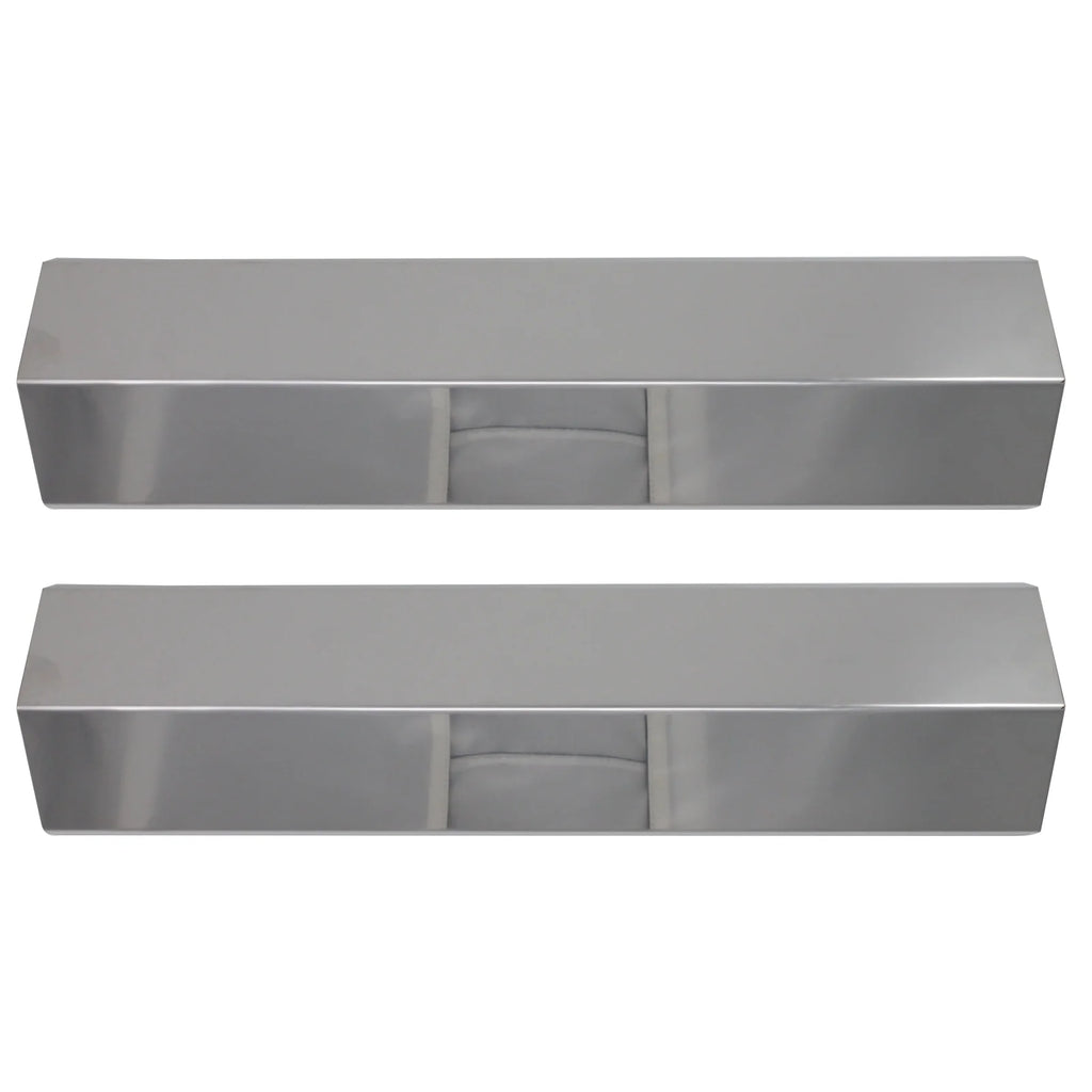 2-Pack BBQ Grill Heat Shield Plate Tent Replacement Parts for Charmglow 810-8410-F - suitable Barbeque Stainless Steel Flame Tamer, Guard, Deflector, Flavorizer Bar, Vaporizer Bar, Burner protector 15"