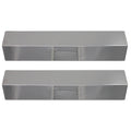 2-Pack BBQ Grill Heat Shield Plate Tent Replacement Parts for Charmglow 810-8410-F - suitable Barbeque Stainless Steel Flame Tamer, Guard, Deflector, Flavorizer Bar, Vaporizer Bar, Burner protector 15"