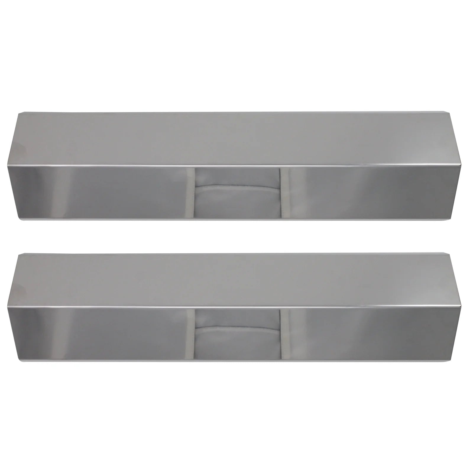 2-Pack BBQ Grill Heat Shield Plate Tent Replacement Parts for Charmglow 810-8410-F - suitable Barbeque Stainless Steel Flame Tamer, Guard, Deflector, Flavorizer Bar, Vaporizer Bar, Burner protector 15"