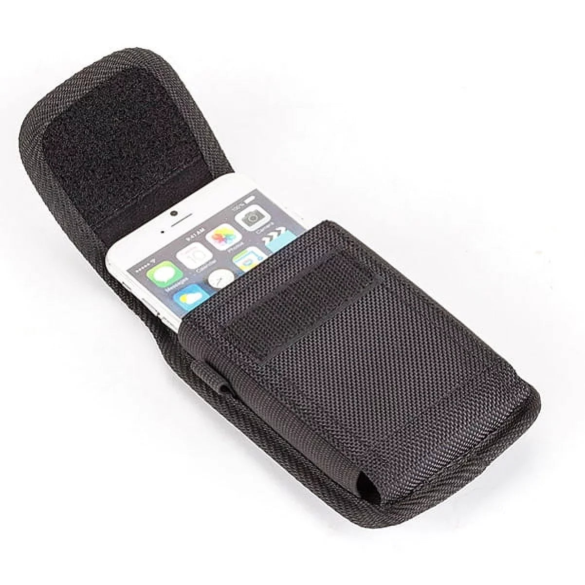 Rugged Canvas Case Holster Metal Belt Clip w Black 6ft Long Type-C Cable Rapid Charge USB Wire Sync Y8K for Blackberry Motion - BLU G9, Vivo XI Plus - Coolpad Legacy - Google Pixel XL 3a XL