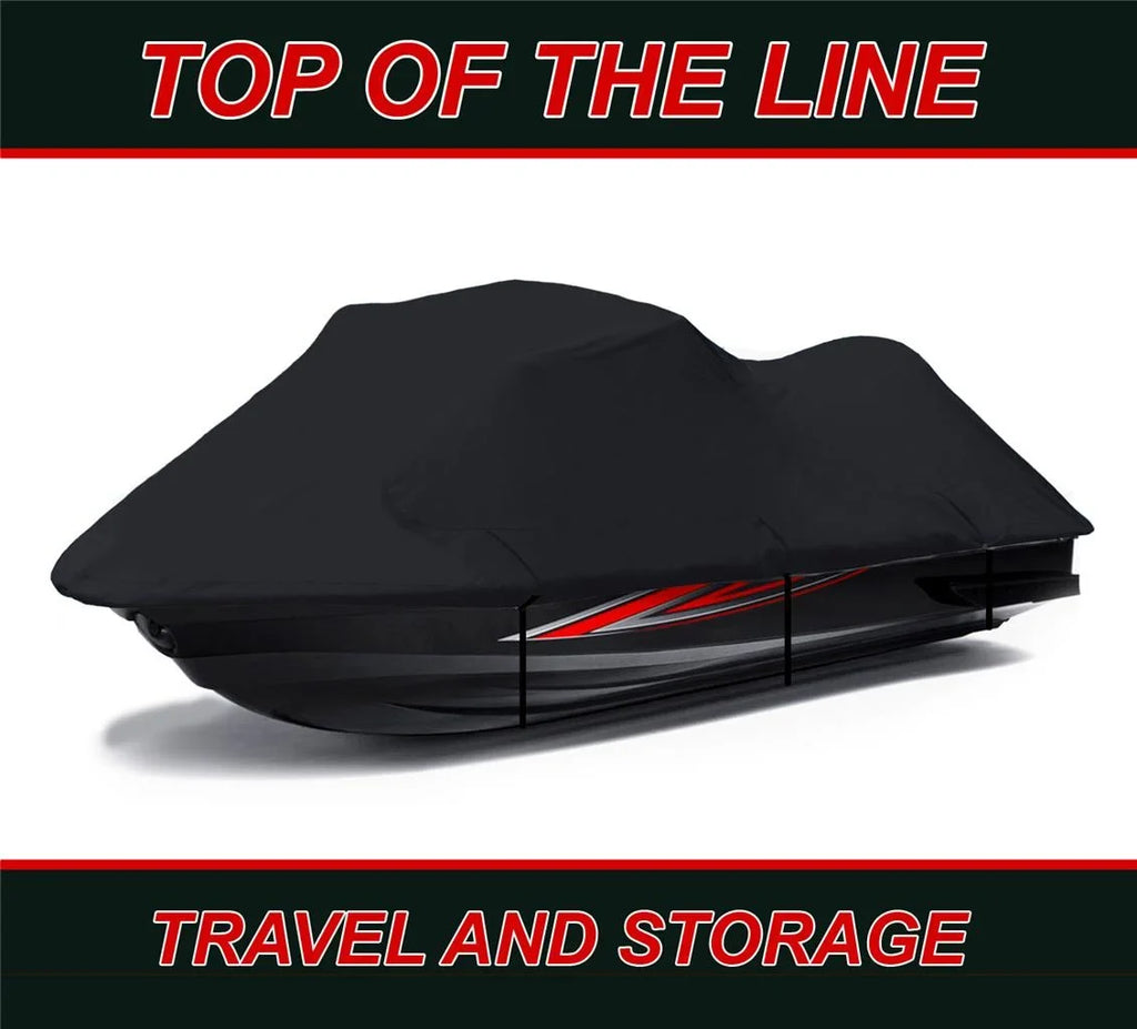 BLACK 600 DENIER JetSki protector appropriate for Kawasaki Ultra 300X 2011 2012 2013 Jet Ski PWC Watercraft wrap