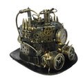 Attitude Studio Steampunk Light Up Fedora Hat with Mechanical Gears  - Gold