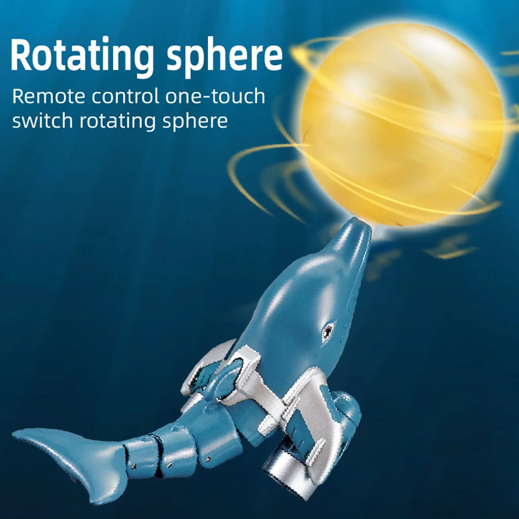 Shinysix Remote  ship,Remote aqua Demo Head Remote craft Animal craft liquid Waterproof Head Ball craft aqua Dolphin Lake River And River Pool craft Rotation /one Dolphin Lake Toy Kids