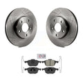 Transit Auto - Front Disc Brake Rotors And Semi-Metallic Pads Kit For  Focus C-Max K8A-103879