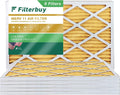 Filterbuy 15x28x1 MERV 11 Pleated HVAC AC Furnace Air Filters (6-Pack)