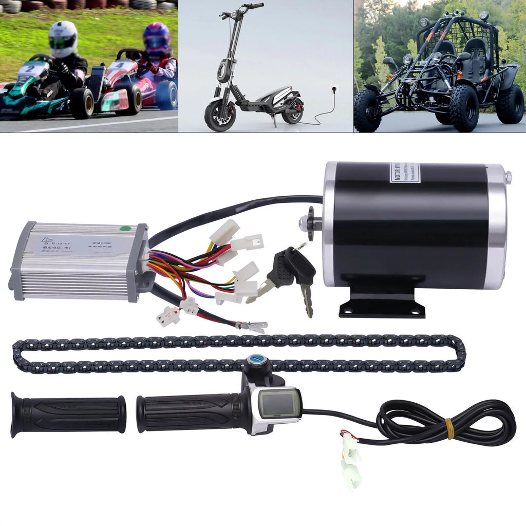 Miumaeov 48V 3 Speed Gears Brush Electric Bicycle Conversion Complete High-premium Kit