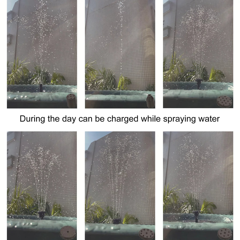 Goldmeet Solar Powered Fountain Pump Professional High Efficiency Landscaping Solar Fountain for Bird Bath Garden Pond Pool Outdoor