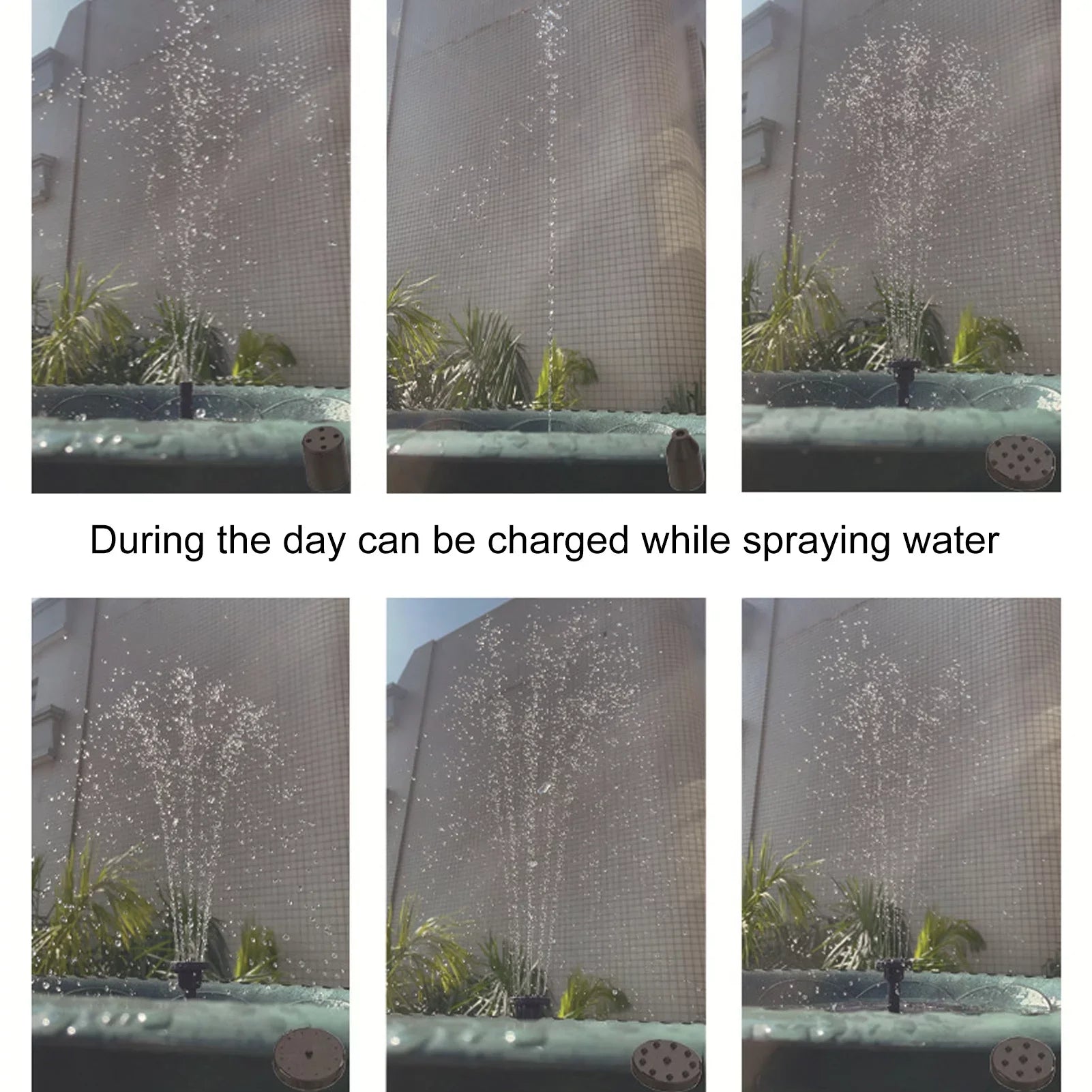 Goldmeet Solar Powered Fountain Pump Professional High Efficiency Landscaping Solar Fountain for Bird Bath Garden Pond Pool Outdoor