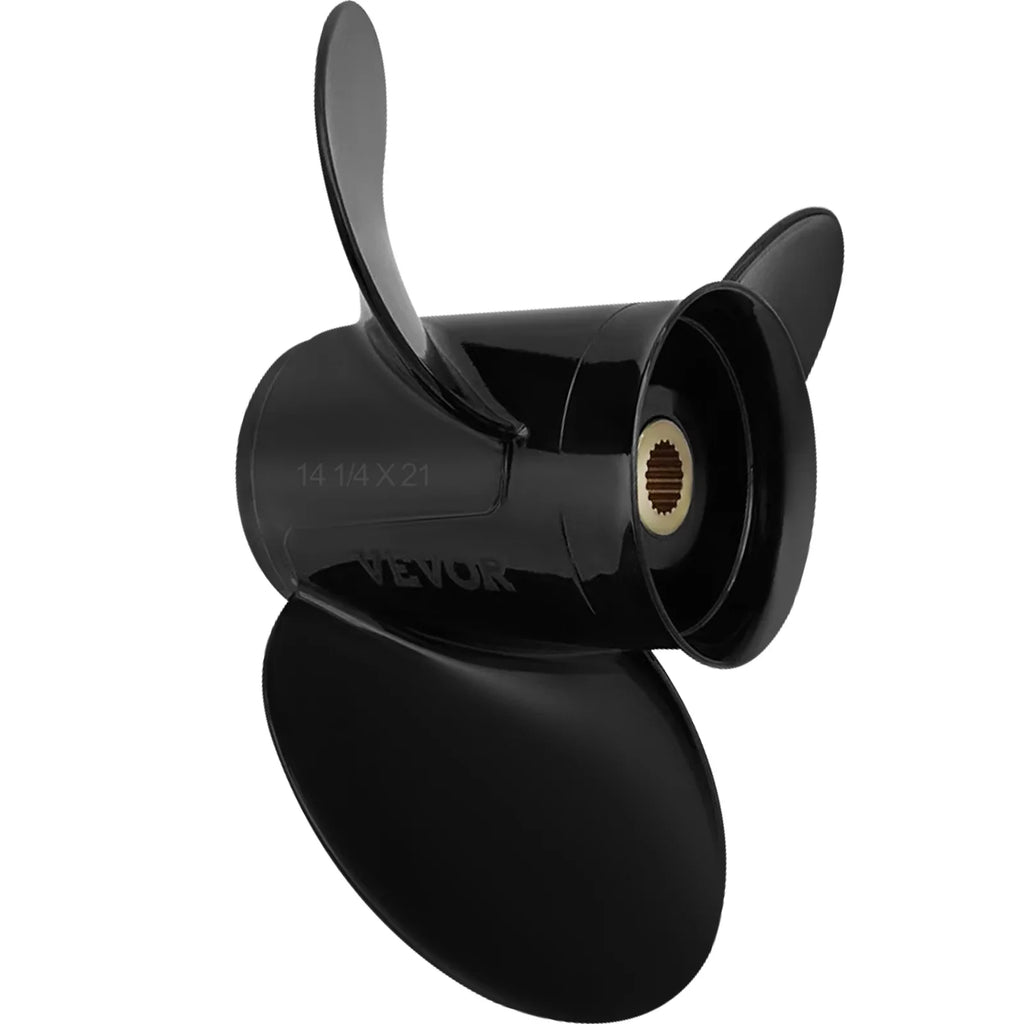 VEVOR Outboard Propeller, 3-Blade 14 1/4 x 21" craft Propeller, Replace for OEM 3817469, appropriate SX Sterndrives Outboard Volvo Penta Engine, Right-handed Aluminium Propeller & 19 Spline Teeth