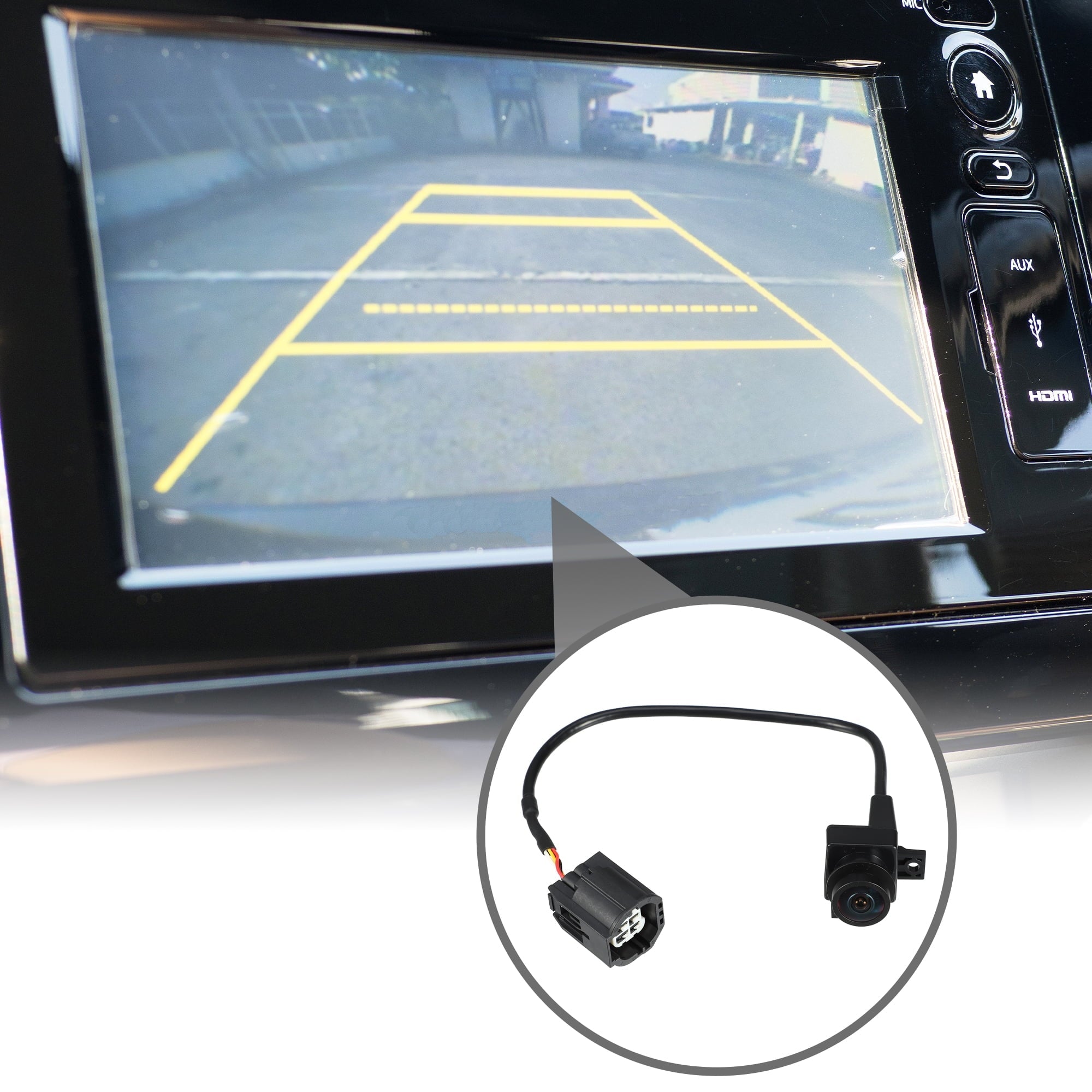 Car Rear View Back Up Camera No.56054041AD for Ram 1500 2500 3500 2010 Plastic Black