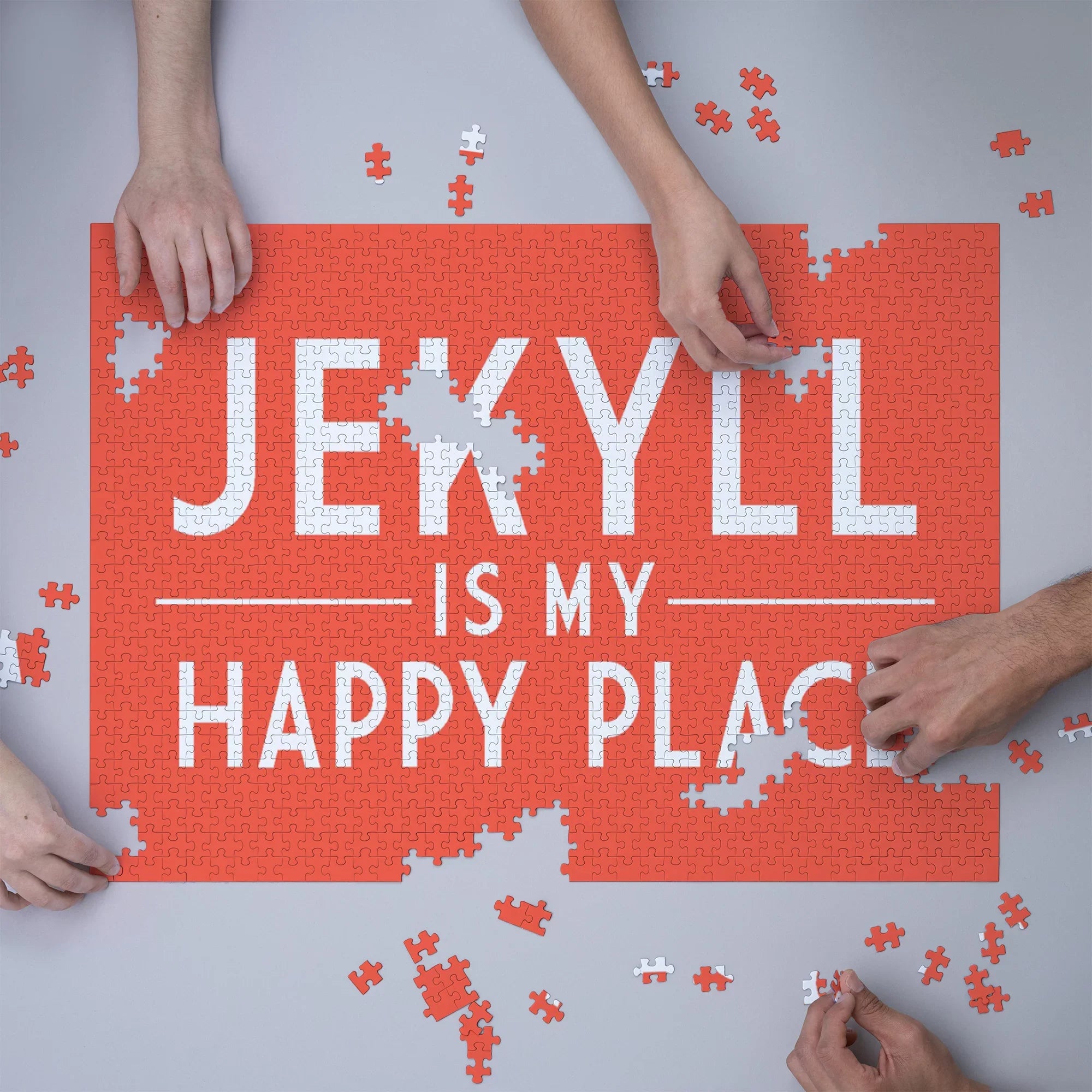 Jekyll Island, Georgia, Jekyll Is My Happy Place, Simply Said (1000 Piece Puzzle, Size 19x27, Challenging Jigsaw Puzzle for Adults and Family, Made in USA)
