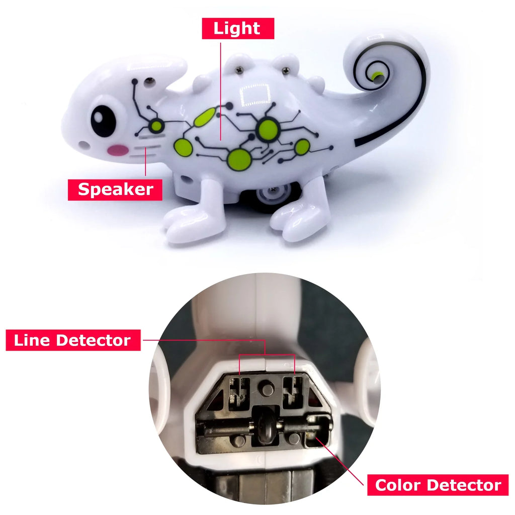 MukikiM Kool Kreepers - Mini Inductive Chameleon that follows the line you draw and changes colors.