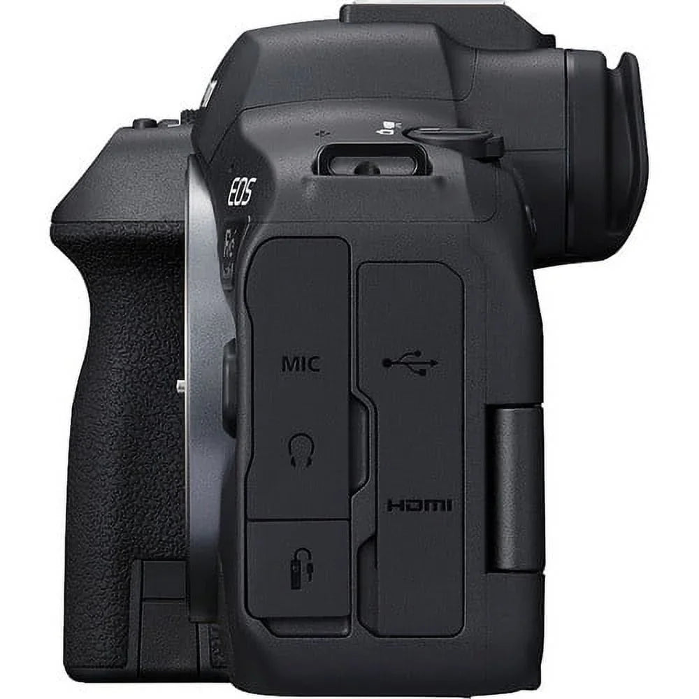 EOS R6 Mark II Mirrorless Camera with 24-105mm f/4-7.1 Lens (5666C018) + 64GB Memory Card + Case + Corel Photo Software + 2 x LPE6 Battery + External Charger + Card Reader + LED Light + More