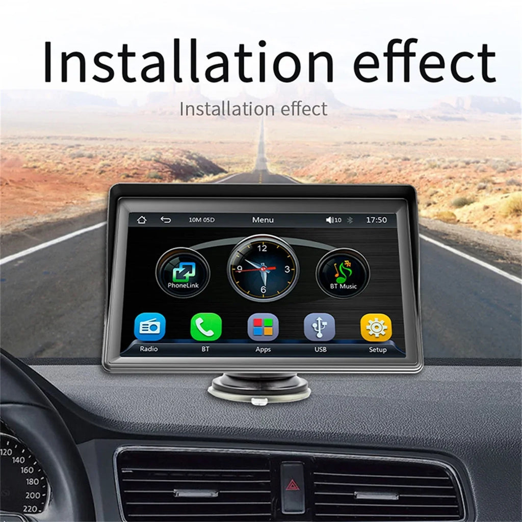 7 Inch Car Stereo Radio, Double DIN Bluetooth Car MP5 Player, Digital Display Full HD Touchscreen with Reverse Camera and Mirror Link Function, android auto