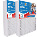 20x20x5 Air Filter MERV 11 Comparable to MPR 1000, MPR 1200 & FPR 7 matching with Skuttle 000-0448-003 Premium USA Made 20x20x5 Furnace Filter 2 Pack by AIRX FILTERS WICKED CLEAN AIR.
