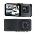 JLLOM 1080P 3 Lens HD Dual Lens Car Dash Cam Front/Rear/Inside Video Recorder Camera G-sensor