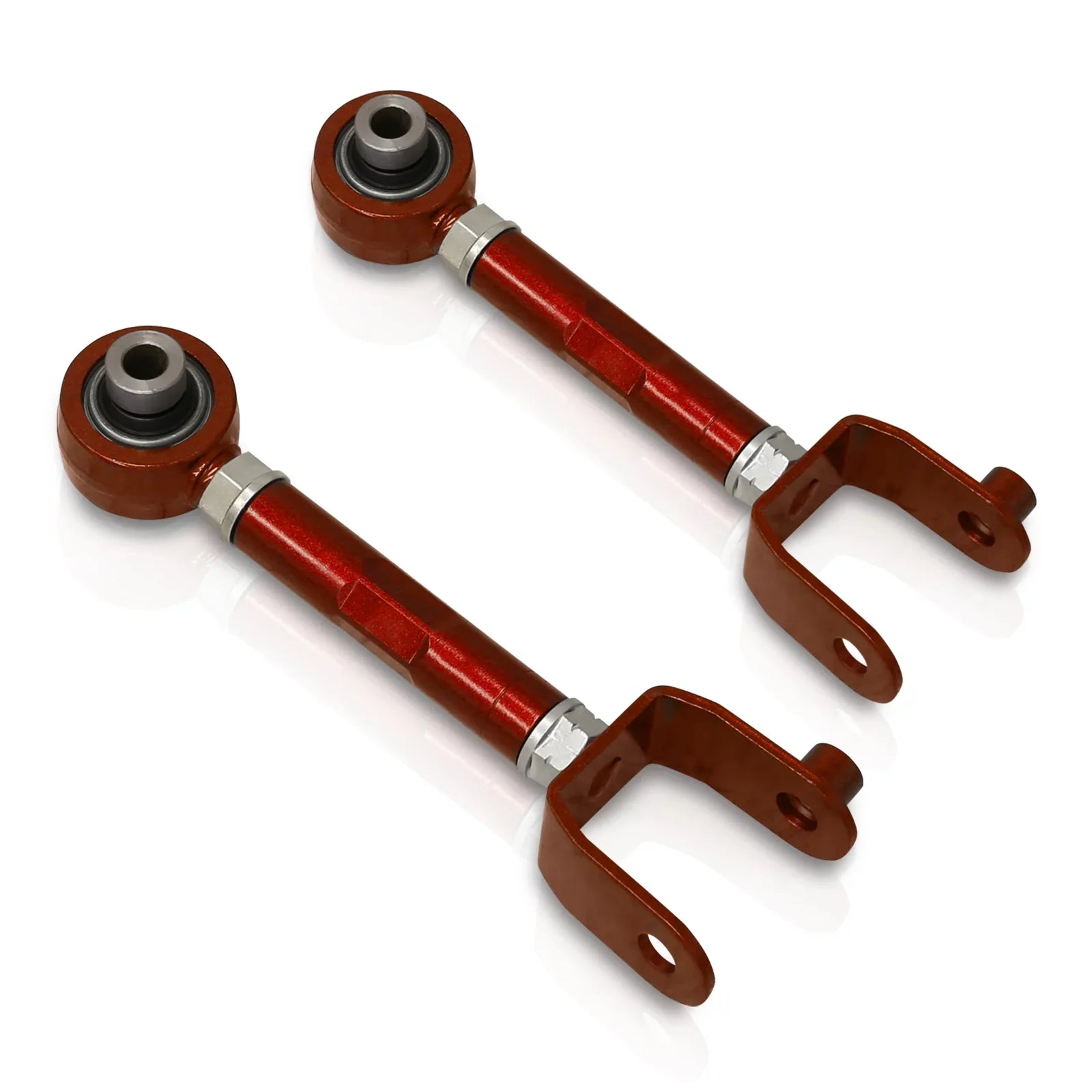 AJP Distributors Rear Upper Suspension Adjustable Camber Kit Control Arms UCA Set Red matching/Replacement For Mazda Miata MX-5 ND MX5 2016 2017 2018 2019 2020 2021 2022 2023 16 17 18 19 20 21 22 23