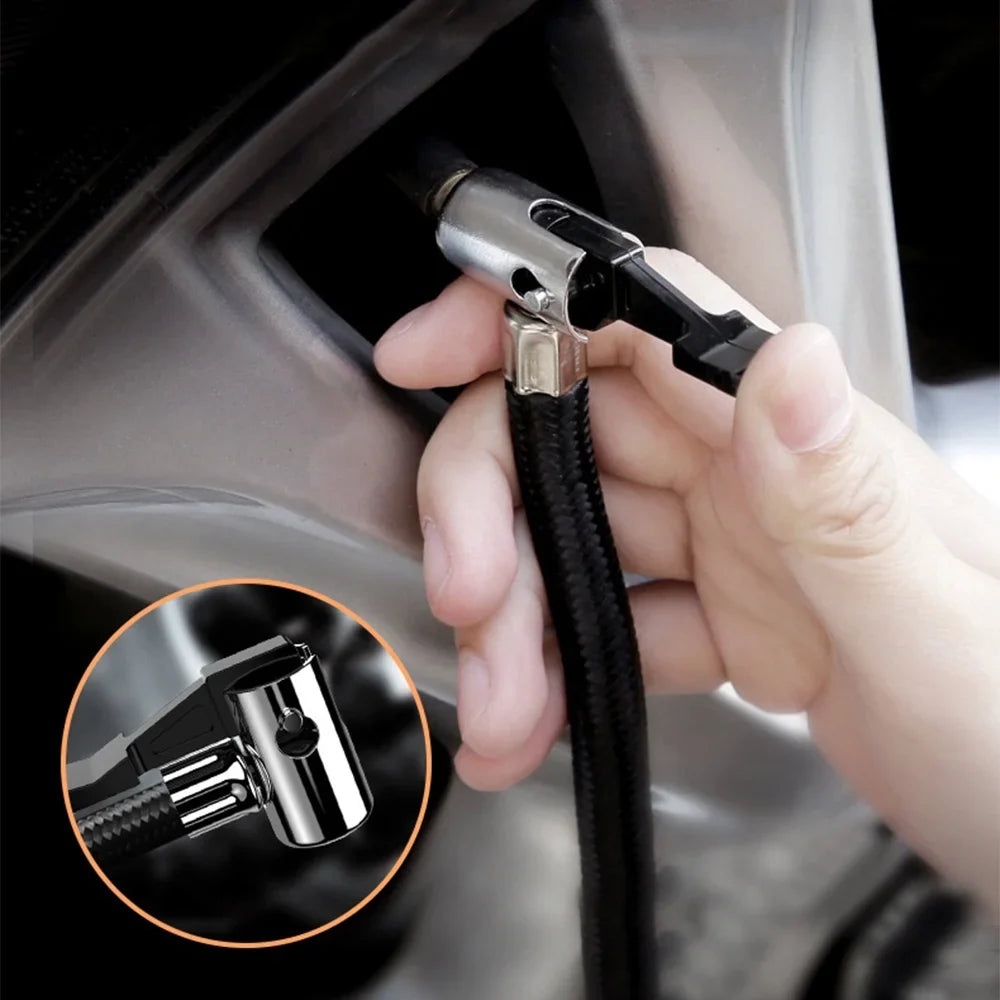 Geevorks Car Auto Pump, Portable Tire Inflator with LED Light,  12V Digital Air Compressor