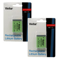 Two Vivitar Rechargeable Replacement Battery  NB 13L for  PowerShot SX720 HS Digital Camera
