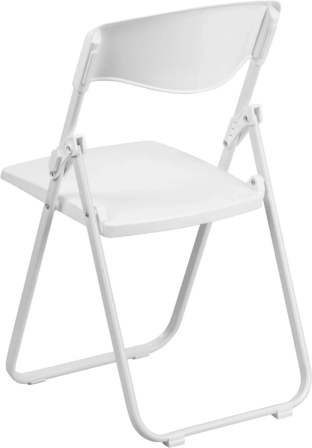 Capacity Heavy Duty White Plastic Folding Chair With Built-In Ganging Brackets. HERCULES Series 500 Lb