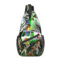 Scooby Ghostbusters Sling Bag Crossbody Backpack Chest Bags Diagonally Travel Daypack For Women Men Adults Teen