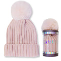 Vince Camuto Women's Faux Fur Pom Beanie Winter Hat with Gift Box