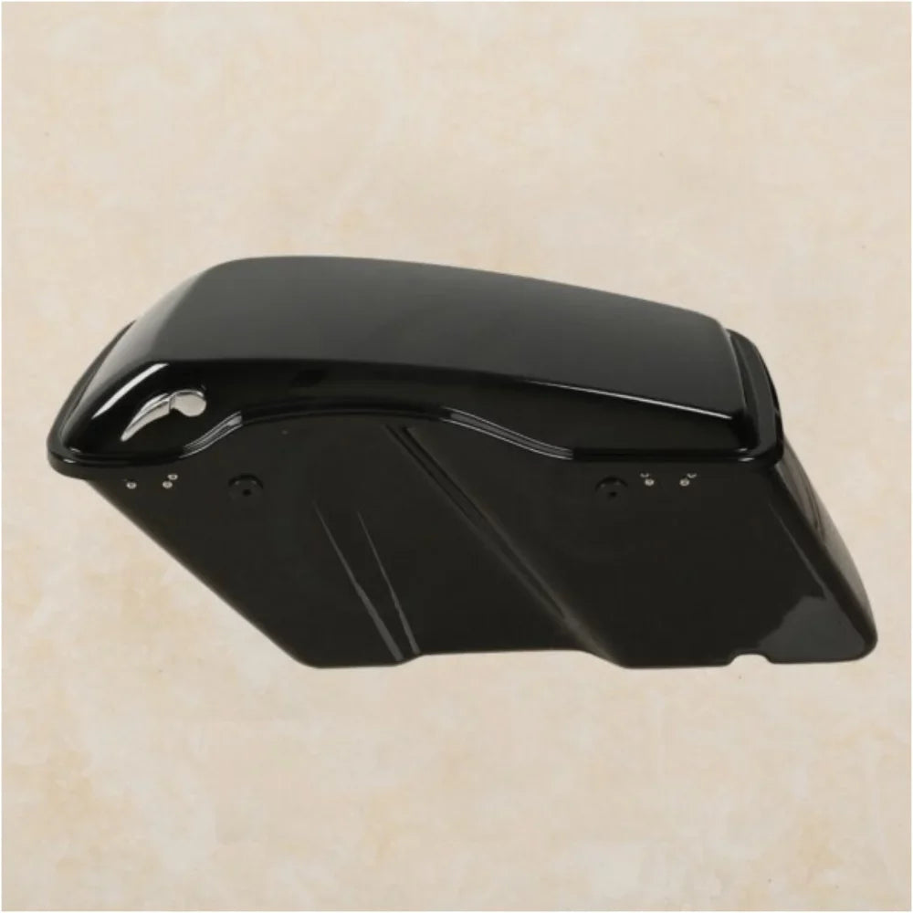 Vivid Black Hard Saddle Bags w/ Black Latch For 1994-2013 Harley-Davidson