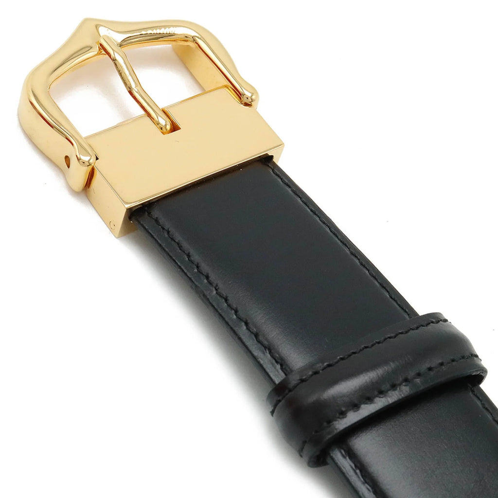 109.5cm L5000011 (Like New). Pre-Owned Cartier Belt Leather Black Actual size approx